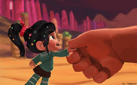 Vanellope and Ralph's deal 4K wallpaper download