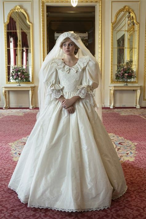 princess diana wedding dress on display