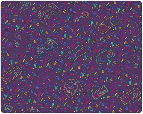 Retro Arcade Carpet Pattern Mousepad | Deskmat | Playmat - Etsy
