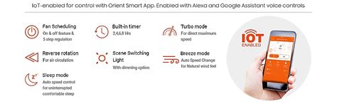 Buy Orient Electric Aeroslim 1200mm Smart Premium Ceiling Fan with IOT ...
