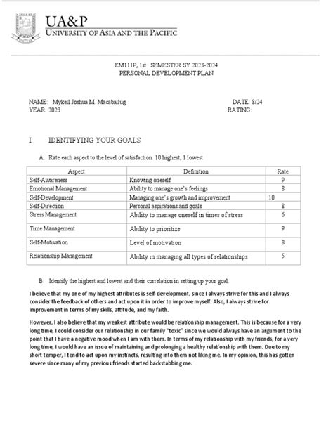 Image result for Personal Development Plan Paper