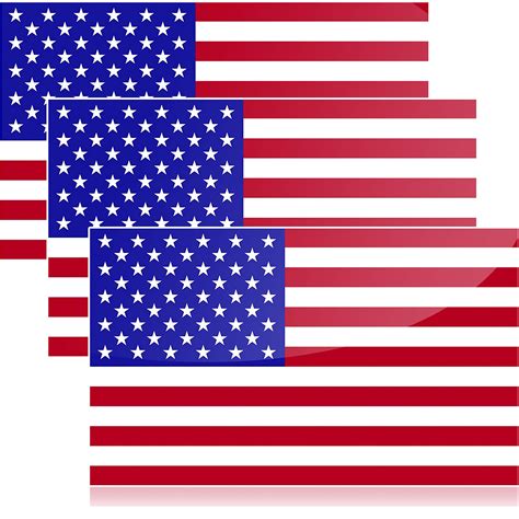 Buy American Stickers and Decals Pack of 3, American Sticker for Car ...