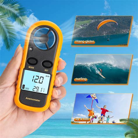 Buy Clatoon Anemometer Handheld, Light Weight Digital Wind Speed Meter ...