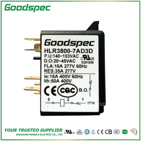 HLR3800-7AD3D POTENTIAL TYPE MOTOR STARTING RELAY – HONGLI ELECTRIC CO.,LTD