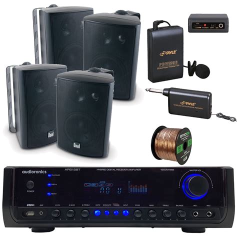 Wireless Microphone System With Speakers