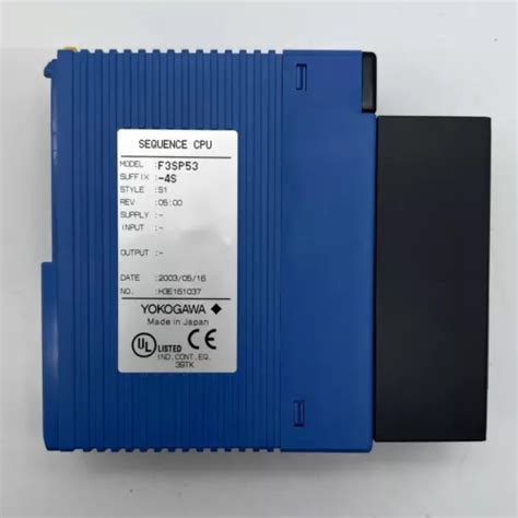 Buy NEW Yokogawa F3SP53-4S Sequence CPU Module at Ubuy India