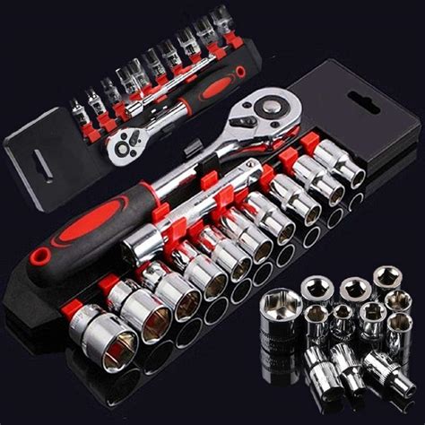 8Bit 12 in 1 Heavy Duty Socket Set 1/2 Chrome Vanadium Steel Socket and ...