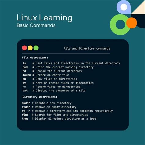 Image result for Basic Linux File Directory Commands