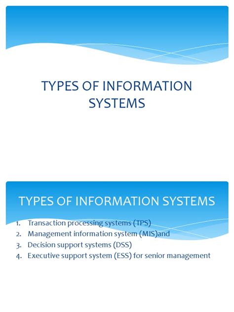 Types of Information Systems PDF 的图像结果