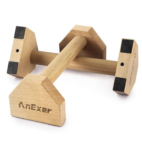 Buy Push Up Stands, Handstand Parallettes Bars, Solid Wood Push Up Bars ...