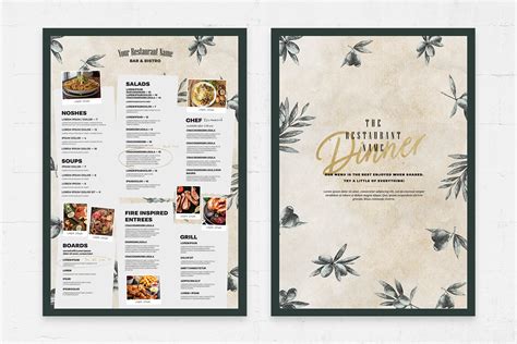 Image result for Rustic Modern Menu