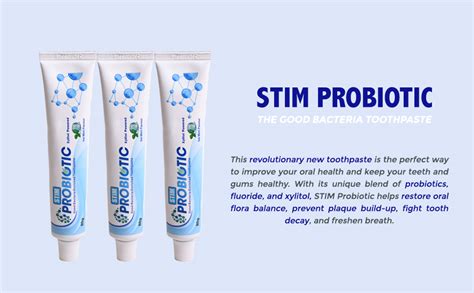 Buy STIM Probiotic Toothpaste | Freshens Bad Breath | Xylitol Powered ...