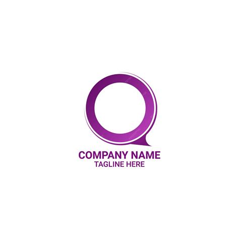 Premium Vector | A purple letter q logo with a white background