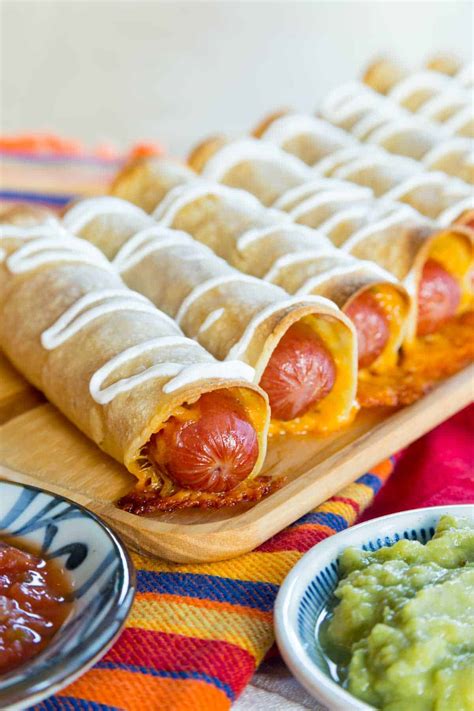 Mexican Hot Dog Taquitos - Crispy Dogs! | Cupcakes & Kale Chips