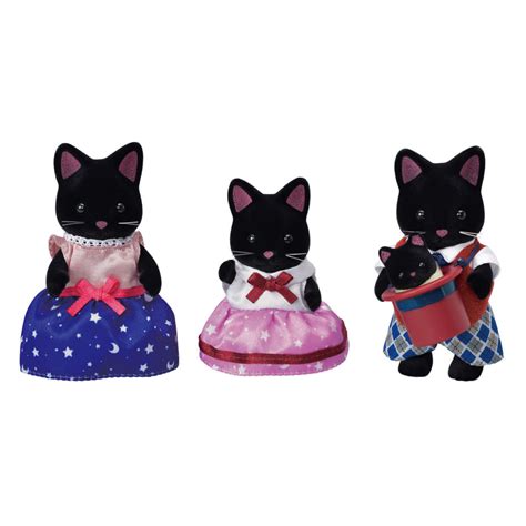 Calico Critters Midnight Cat Family Set - Toy Joy