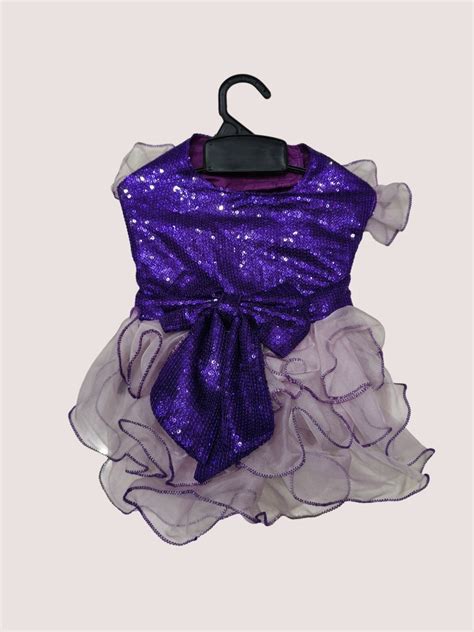 Stunning Purple Frilled Dress