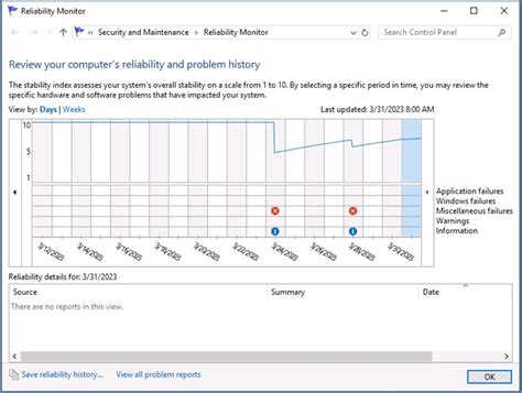 Fix Reliability Monitor Errors 的图像结果