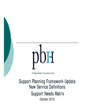 Fillable Online Support Planning Framework Fax Email Print - pdfFiller