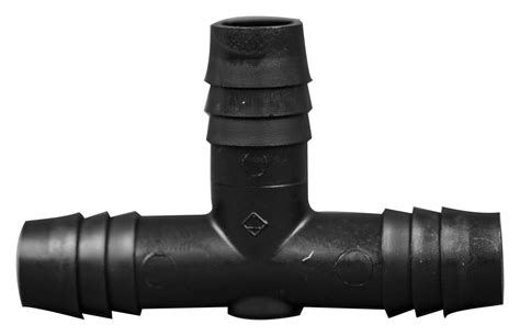 T Connector Fitting Pack, Polyethylene, 1/2" Hose Barb x 1/2" Hose Bar ...