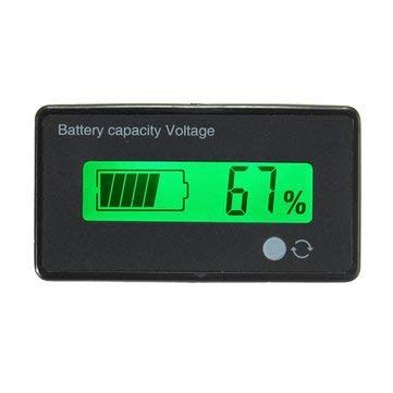 ASR LCD Acid Lead Lithium Battery Capacity Indicator Digital Voltmeter ...