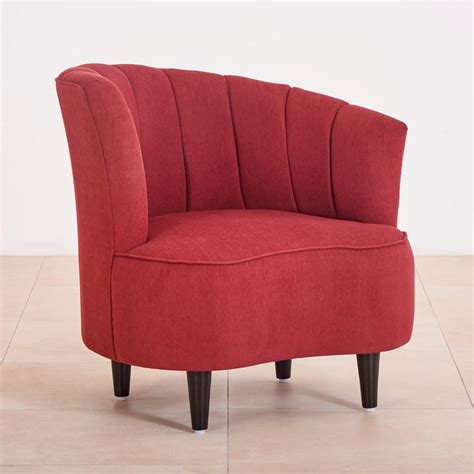 Buy Carol Fabric Accent Chair - Maroon from Home Centre at just INR 33845.0