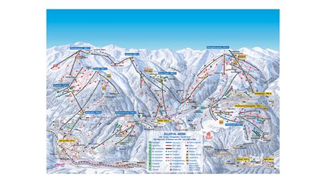 Zillertal Arena Ski Map And Resort Information - Free Piste Map