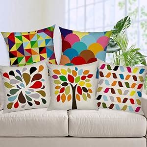 Buy AEROHAVEN Set Of 5 Multi Colored Decorative Hand Made Jute Throw ...