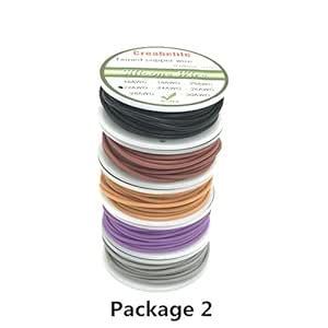 Pacakage 2 : 30m 22 AWG Flexible Silicone Wire RC Cable Line 5 Colors ...