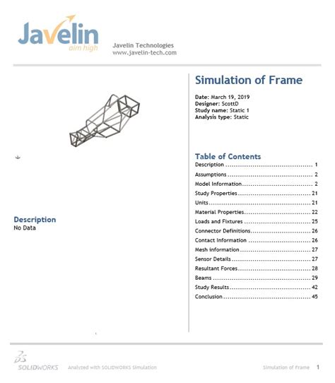 Image result for Making Simulation Report in SolidWorks