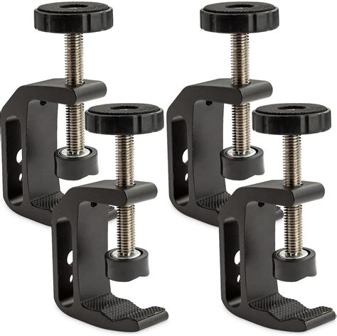 Buy 4Pcs Universal C Clamp, Heavy Duty Sturdy 1/4 and 3/8 Thread Hole ...