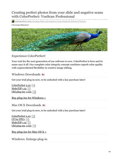 Using VueScan for Slides 的图像结果