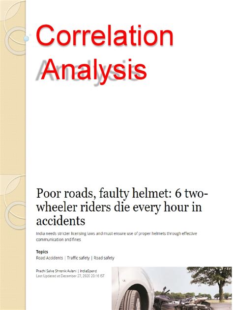 Correlation Analysis and Its Types | PDF | Statistics | Statistical ...