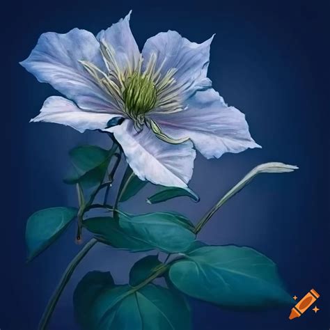 Clematis Flower Drawing