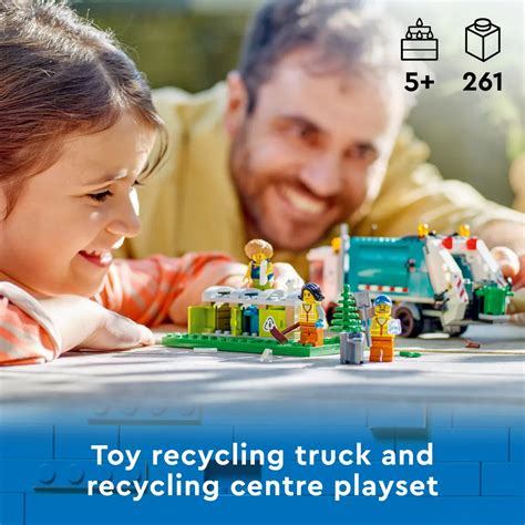 LEGO City Recycling Truck Building Toy Set, 261 Pieces, Multicolour, 5Y+