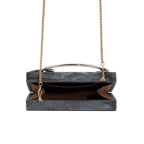 Sugarcrush Grey luxury embellished clutch with handle – SUGARCRUSH