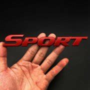 Buy Metal Red Sport Racing Logo Car Trunk Tailgate Emblem Badge Decal ...