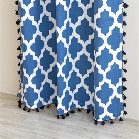 Blue Cotton Curtain | HomeMonde Lifestyle – Homemonde