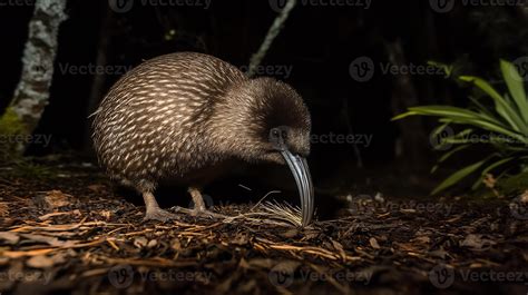 Kiwi Bird Apteryx mantelli phylum Chordata class Aves order Apterygiformes family Apterygidae ...