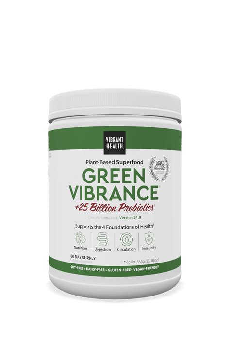 Vibrant Health Green Vibrance Superfood Powder - 60 Day Supply | 60 ...