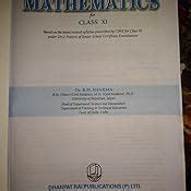 Mathematics for Class 11 by R D Sharma 2019-2020 Session: Amazon.in: R ...