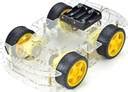 JIPNEX SG FLASH Robot Car Chassis Kit, 4WD, Remote Control, Suitable ...