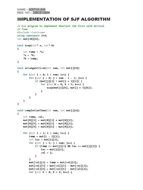 Image result for SJF Algorithm in OS