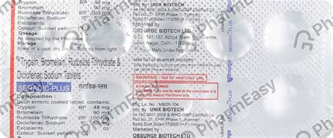 Buy Seradic Plus Strip Of 10 Tablets Online at Flat 15% OFF | PharmEasy