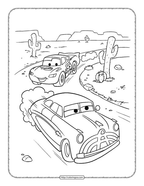 Car Coloring Pages Printable Disney