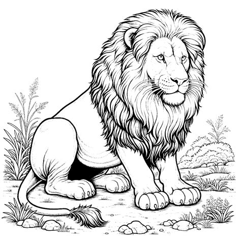 Lion Coloring Pages 7 - Coloring Pages Gem