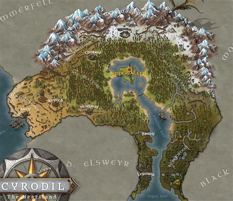 Cyrodil | Elder scrolls map, Elder scrolls art, Dungeons and dragons ...