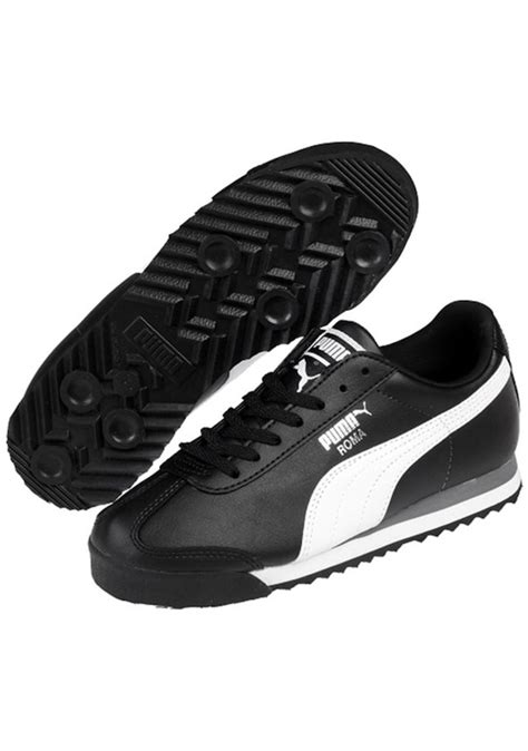 Puma Roma Basic Jr 354259-01 Siyah Beyaz Kadın Spor Ayakkabı Fiyatları ...