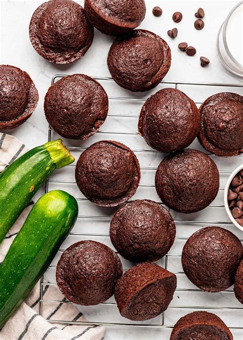 Chocolate Zucchini Muffins - JoyFoodSunshine
