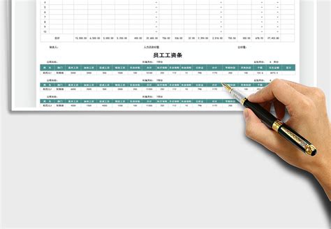 2021年工资条（工资表自动生成工资条）-Excel表格-办图网