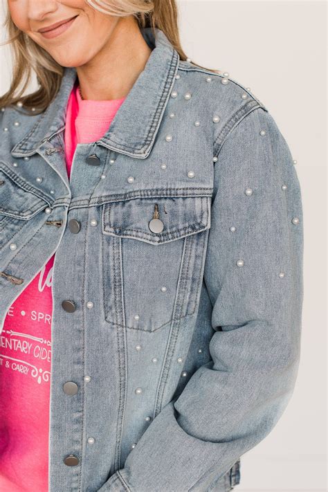 Risk Taker Embellished Jean Jacket- Denim – The Pulse Boutique